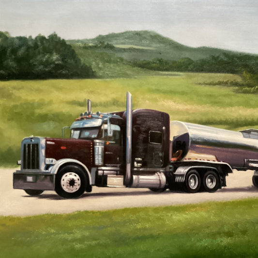 Custom Car Oil Painting