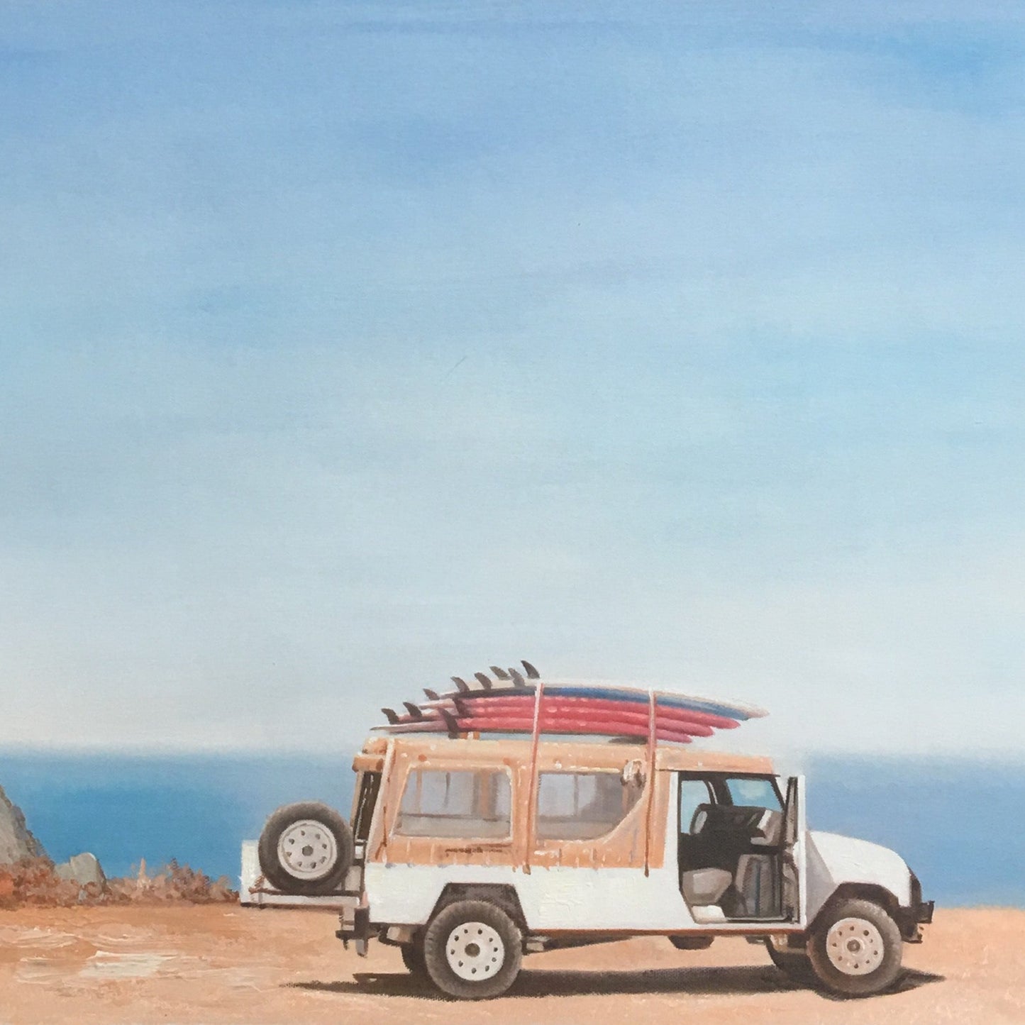 Custom Car Oil Painting