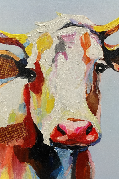 Pastel Meadow Cow - Avalie